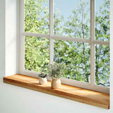 VIDAXL -Fensterschwester 2 ST 70x15x2 cm Festes Eichene Hellbraun