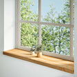 Vidaxl vensterbanken 2 st 110x25x2 cm massief eikenhout lichtbruin