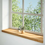 Vidaxl Window Sills 2 PCS 100x30x2 cm Solid eik lysebrun