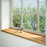 Vidaxl vensterbanken 2 st 160x40x2 cm massief eikenhout lichtbruin