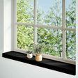 Vidaxl vensterbanken 2 st 80x15x2 cm massief eikenhout bruin-zwart