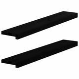 Vidaxl Window Sills 2 PCS 90x15x2 cm Solid eik mørkebrun