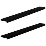 Vidaxl Window Sills 2 PCS 140x15x2 cm Solid eg mørkebrun