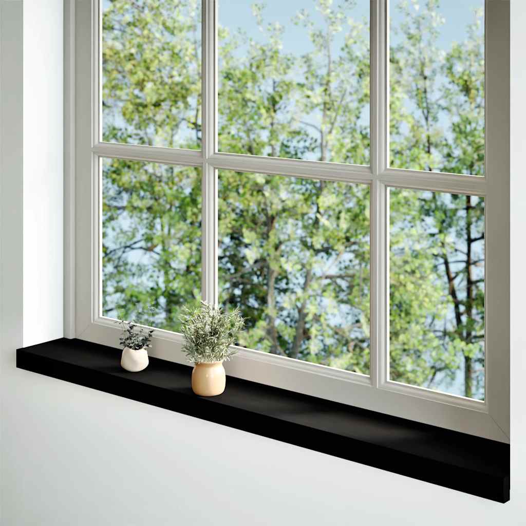 Vidaxl Window Sills 2 PCS 140x15x2 cm Solid eg mørkebrun