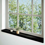 Vidaxl Window Sills 2 PCS 140x15x2 cm Solid eg mørkebrun