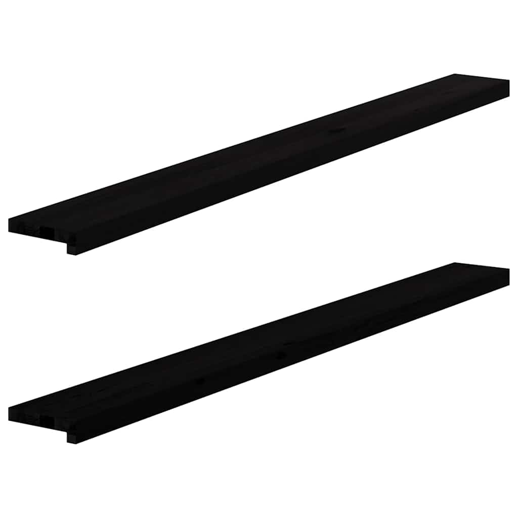 Vidaxl Window Sills 2 PCS 160x15x2 cm solid eg mørkebrun