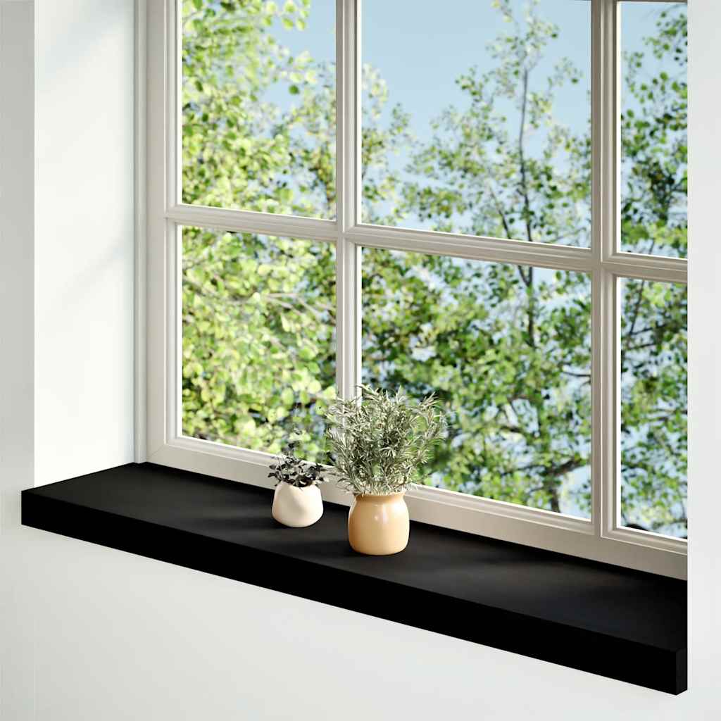 VIDAXL -Fensterbänke 2 ST 70x20x2 cm Feste Eiche dunkelbraun