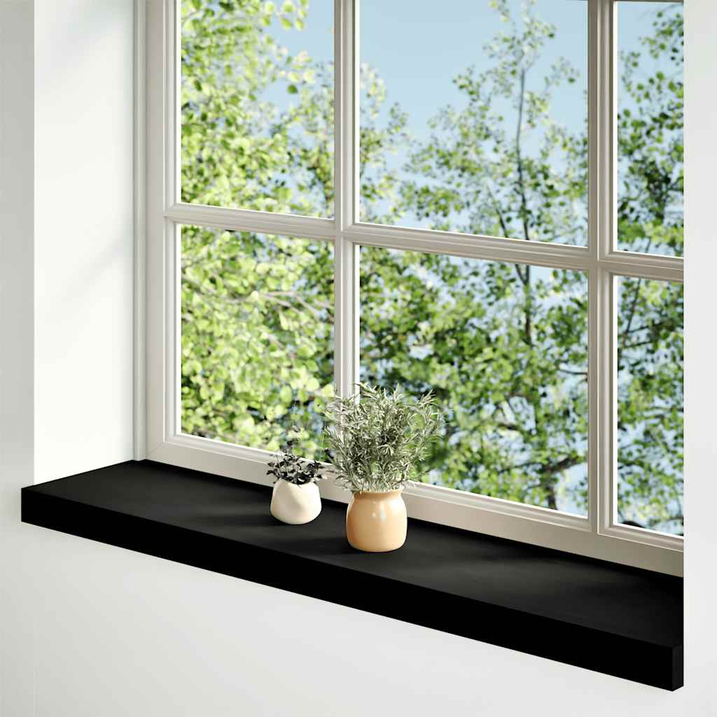 Vidaxl Window Sills 2 PCS 100x20x2 cm Solid eg mørkebrun