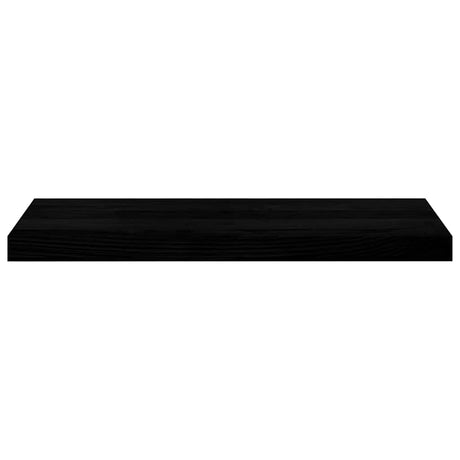 Vidaxl vensterbanken 2 st 70x25x2 cm massief eikenhout bruin-zwart