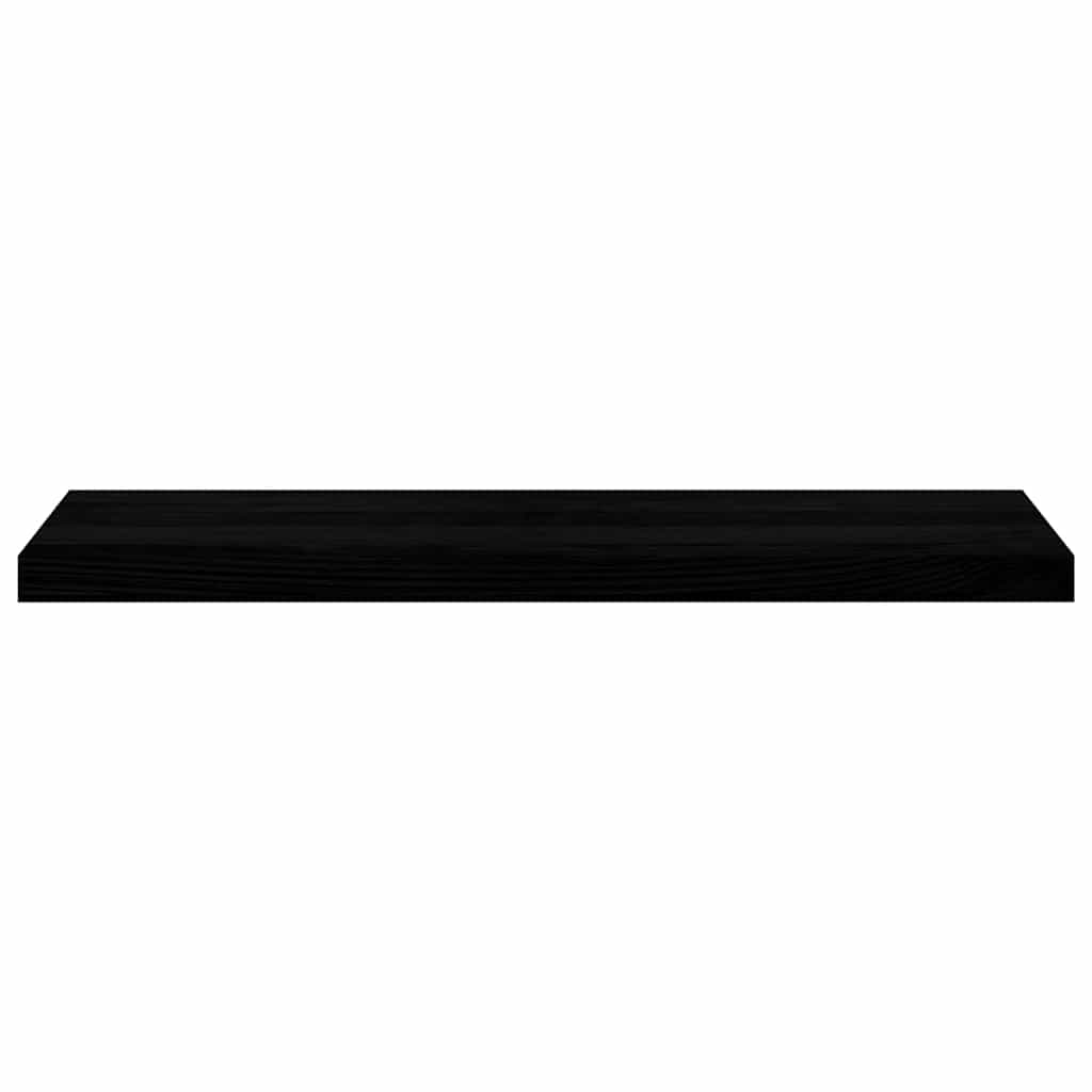 Vidaxl vensterbanken 2 st 90x25x2 cm massief eikenhout bruin-zwart