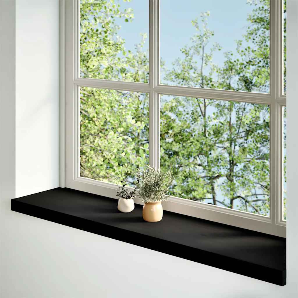 Vidaxl Fenster Sills 2 PC 100x25x2 cm Festplack Däischter donkelbrong