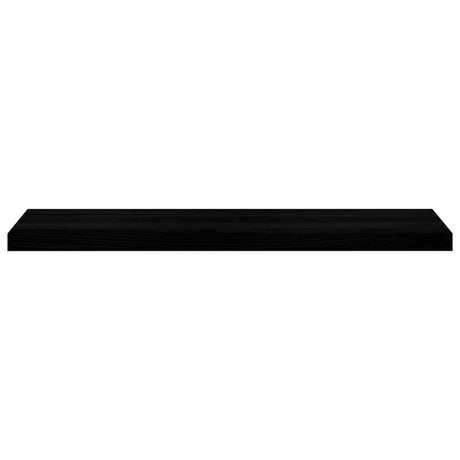 Vidaxl vensterbanken 2 st 100x25x2 cm massief eikenhout bruin-zwart