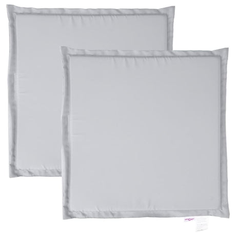 Vidaxl tuinzitkussens 2 st vierkant 45x45x2 cm lichtgrijs