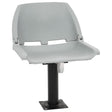 Vidaxl 2-delige bootstoelenset inklapbaar 48x51x41 cm grijs