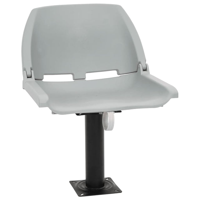 Vidaxl 2-delige bootstoelenset inklapbaar 48x51x41 cm grijs