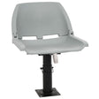 Vidaxl 2-delige bootstoelenset inklapbaar 48x51x41 cm grijs