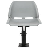 Vidaxl 2-delige bootstoelenset inklapbaar 48x51x41 cm grijs
