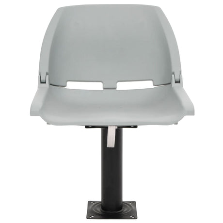 Vidaxl 4-delige bootstoelenset inklapbaar 48x51x41 cm grijs
