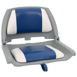 Vidaxl 2-piece boat seat set Foldable 48x51x41 cm blue and white