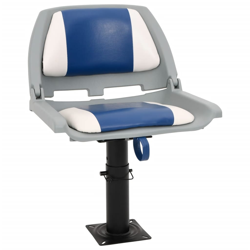 Vidaxl 2-piece boat seat set Foldable 48x51x41 cm blue and white