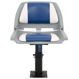 Vidaxl 2-piece boat seat set Foldable 48x51x41 cm blue and white