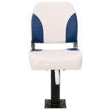 Vidaxl bootstoel 2 set inklapbaar 41x36x48 cm blauw en wit