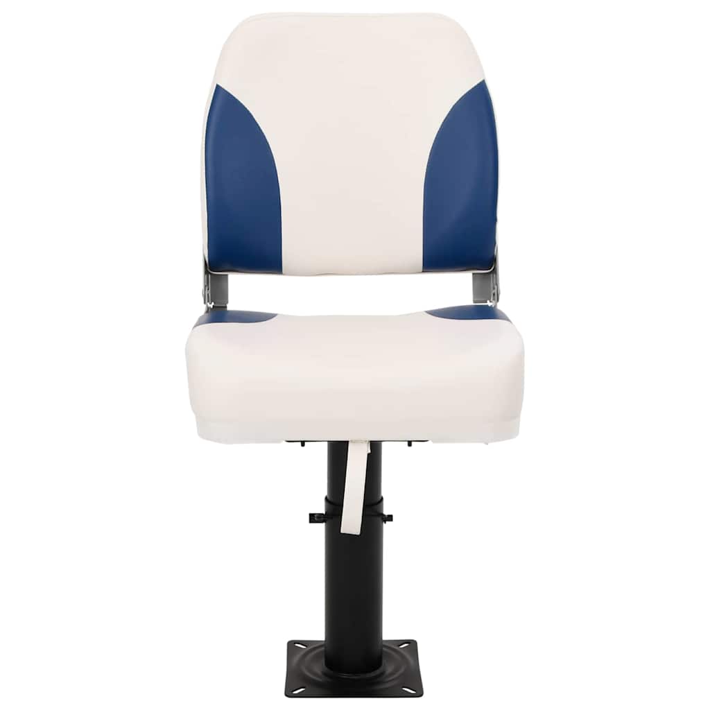 Vidaxl bootstoel 2 set inklapbaar 41x36x48 cm blauw en wit
