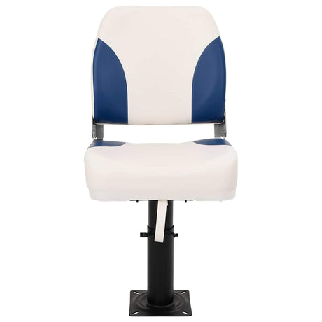 Vidaxl bootstoel 2 set inklapbaar 41x36x48 cm blauw en wit