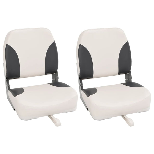 Vidaxl bootstoelen 2 st inklapbaar met hoge rugleuning 41x36x48 cm