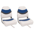 Vidaxl bootstoelen 2 st inklapbaar met hoge rugleuning 44x38x55 cm