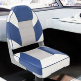 Vidaxl bootstoelen 2 st inklapbaar met hoge rugleuning 39x43x58 cm