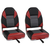 Vidaxl bootstoelen 2 st inklapbaar met hoge rugleuning 39x43x58 cm