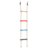 Vidaxl touwladder voor kinderen met 4 sporten meerkleurig