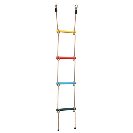 Vidaxl touwladder voor kinderen met 4 sporten meerkleurig