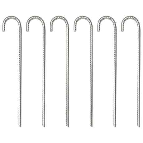 Vidaxl tentharingen 6 st ø10 mm 37 cm gegalvaniseerd staal