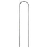 Vidaxl grondharingen 25 st u-vormig 15x3,5 cm gegalvaniseerd staal