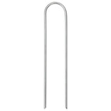 Vidaxl grondharingen 50 st u-vormig 15x3,5 cm gegalvaniseerd staal