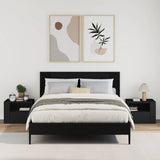 Vidaxl nachtkastjes wandgemonteerd 2 st 45x30x35 cm zwart