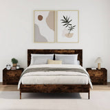Vidaxl nachtkastjes 2 st wandgemonteerd 45x30x35 cm gerookt eikenkleur