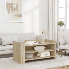 Vidaxl salontafel 100x50x50 cm bewerkt hout sonoma eikenkleurig