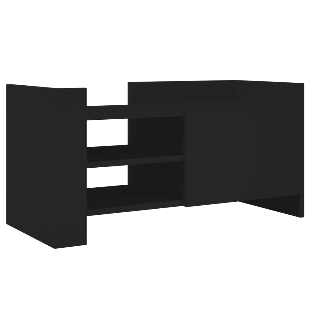 Vidaxl tv-meubel 80x35x40 cm bewerkt hout zwart