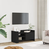 Vidaxl tv-meubel 80x35x40 cm bewerkt hout zwart