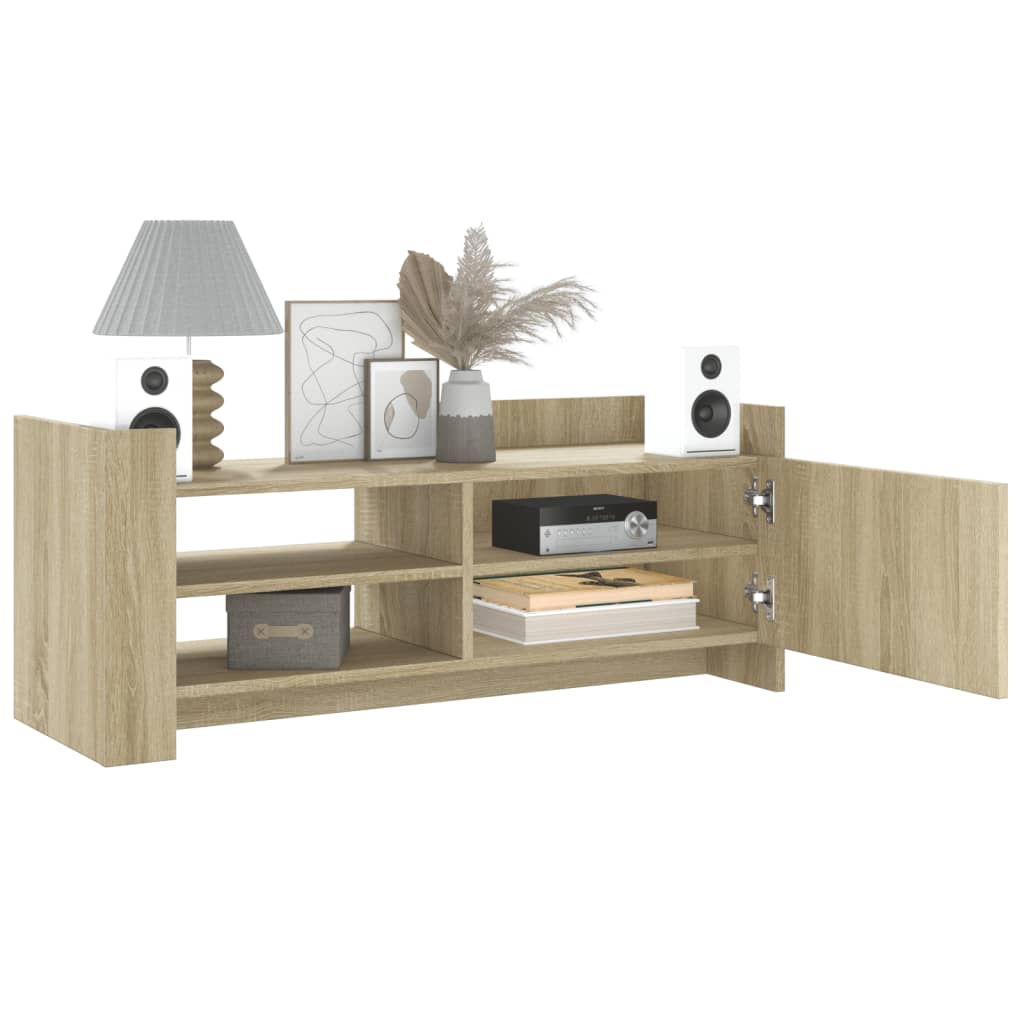 Vidaxl tv-meubel 100x35x40 cm bewerkt hout sonoma eikenkleurig