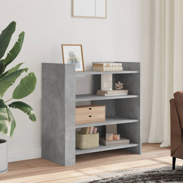 Vidaxl dressoir 73,5x35x75 cm bewerkt hout betongrijs