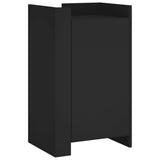 Vidaxl dressoir 45x35x75 cm bewerkt hout zwart