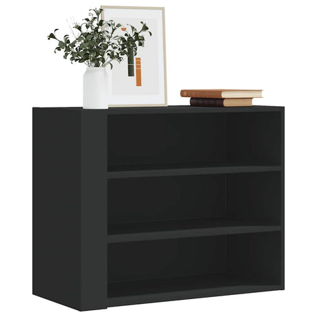 Vidaxl wandkast 75x35x60 cm bewerkt hout zwart
