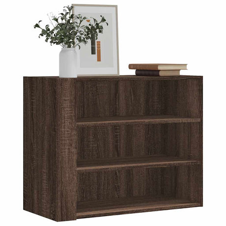 Vidaxl wandkast 75x35x60 cm bewerkt hout bruin eikenkleurig