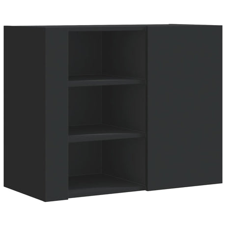Vidaxl wandkast 75x35x60 cm bewerkt hout zwart