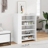 Vidaxl Shoe Cabinet 74.5x37.5x100 cm Forarbejdet træhvide