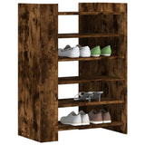 Armoire à chaussures Vidaxl 74.5x37.5x100 cm en bois de chêne fumé coloré